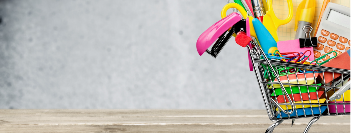 Banner - Faça economia, dos livros didáticos ao transporte escolar