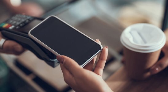 pagamento de café com celular