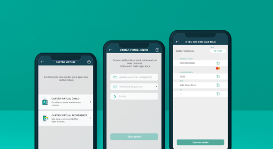 Saiba mais sobre as vantagens do cartão virtual.